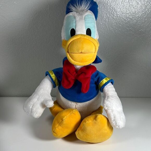 Walt Disney World Donald Duck Stuffed Animal. Blue & White. Medium Size. - Picture 1 of 7